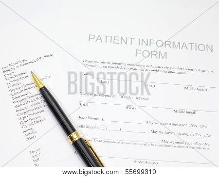 Patienten form