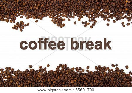 Roasted Coffee Beans With Title