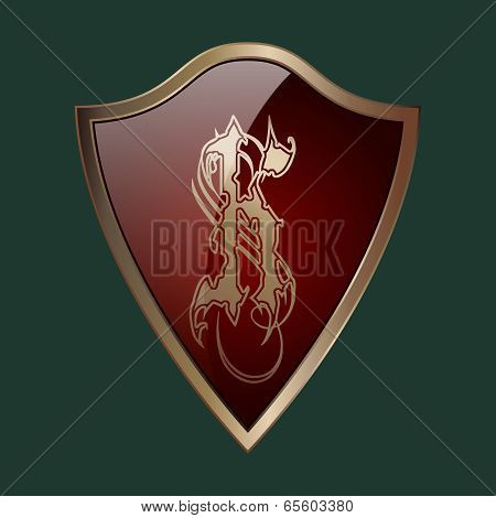 Shield With The Letter K