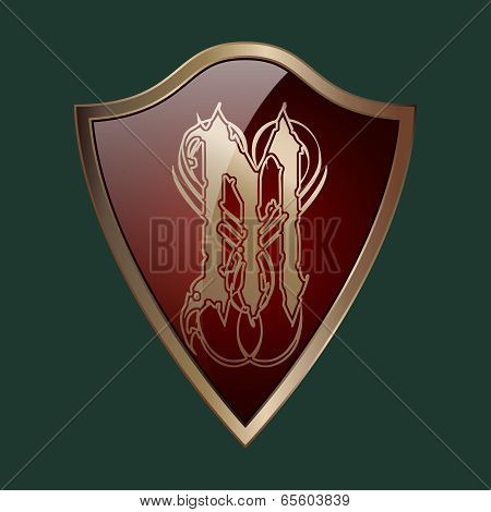 Shield With The Letter M