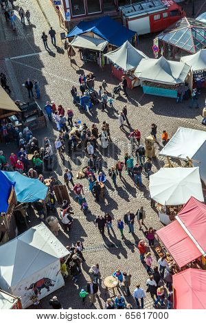 People Enjoy The 24Th Barbarossamarkt Festival