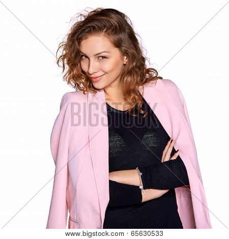 happy smiling woman
