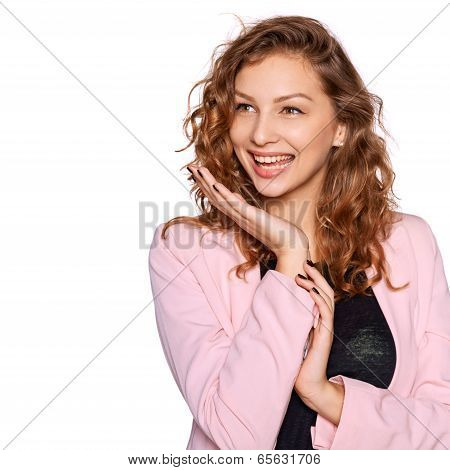 happy smiling woman