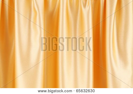 Background of golden  silk