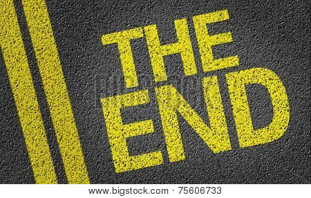 The end written on the road