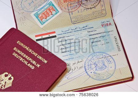 Close-up Of A German Passport