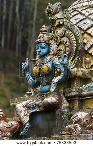 Sculpture Of A Hindu Temple