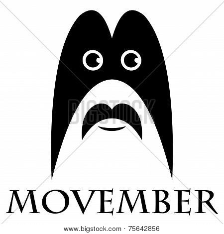 Movember - Man With A Mustache And A Mask