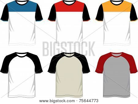 T Shirt Template Raglan