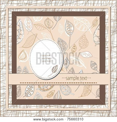 Frame With Leaf Patterns