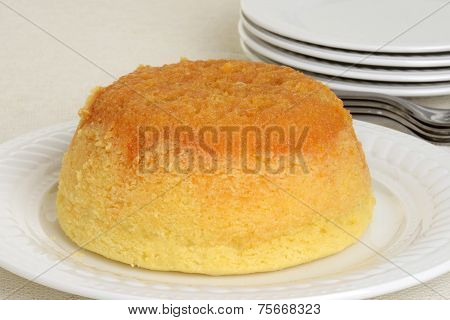 closeup treacle pudding