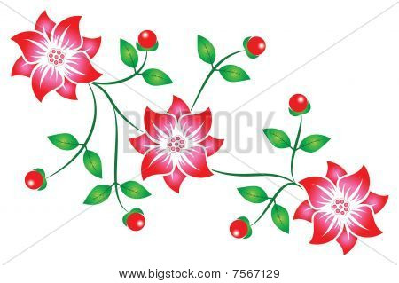 rote Blumen Hintergrund