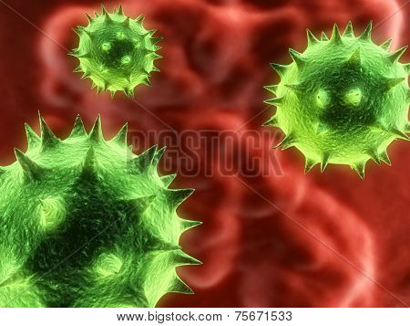 illustration of a virus