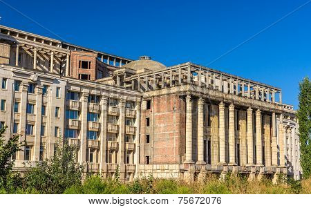 Unfinished Part Of Romanian Academy Palace - Bucharest