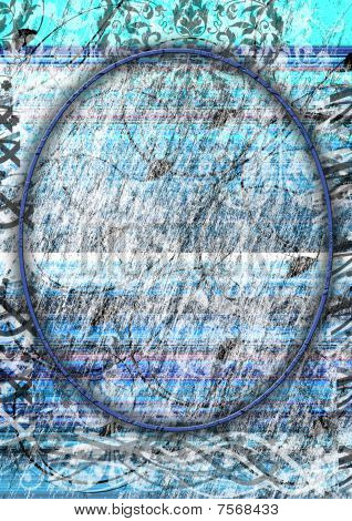 grunge flowered background