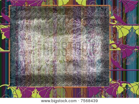 grunge flowered background