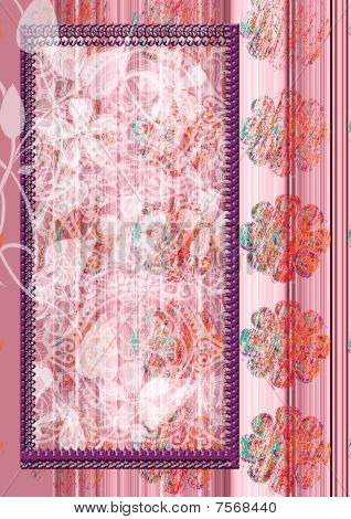 grunge flowered background