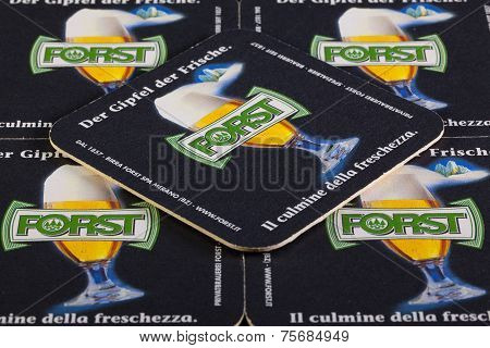 Beermats From Forst beer