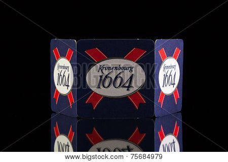 Beermats From Kronenbourg 1664 Beer