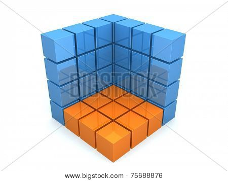 abstract 3d cube