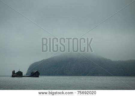 island with sea bears, Japanese sea, Vladivostok