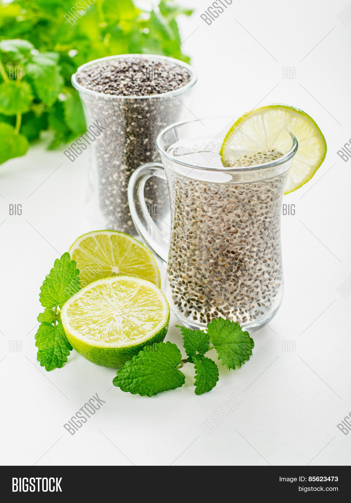 Chia Seeds Drink Water Image & Photo (Free Trial) Bigstock