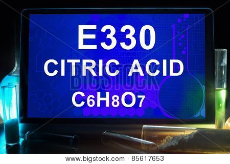 Tablet with chemical formula of  citric acid ?330.