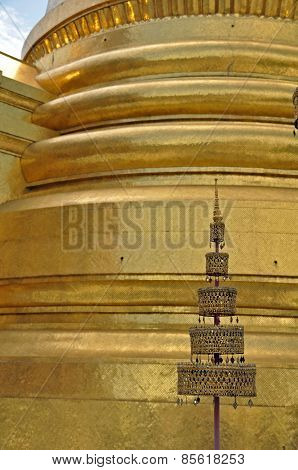 Phra Si Rattana Chedi. The Grand Palace Bangkok