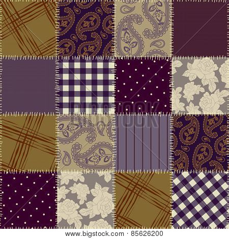Violet patchwork