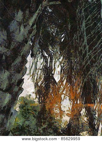 Sunlight through the trees