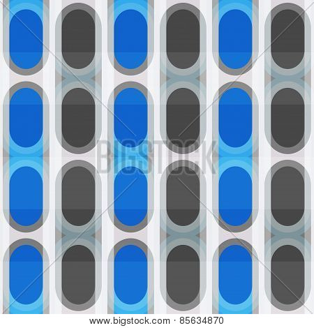 Blue Ellipse Seamless Pattern