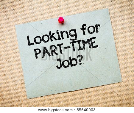 Looking For Part-time Job Message
