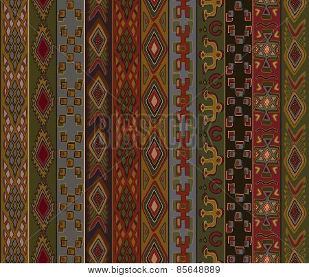 Tribal vector seamless pattern.