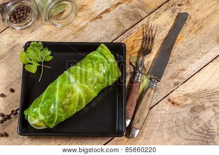 Raw Cabbage Rolls.