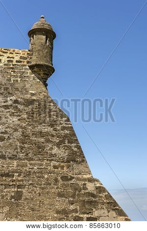 Isolated Northeastern Lookout Tower On Rampart.