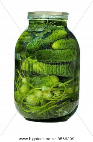 Vaso con cetrioli