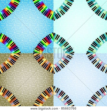 Piano Frame With Corners Set