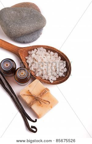 Spa Still Life Isolated On White Background