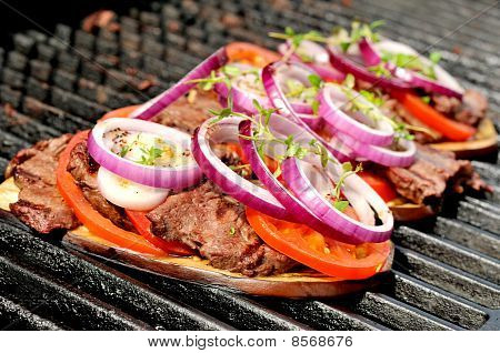 Rindfleisch gegrillt