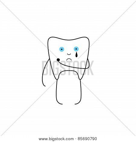 Tooth With Hole And Tear