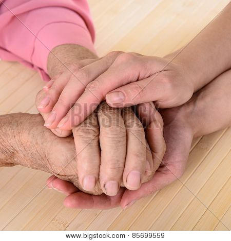 Old And Young Hands
