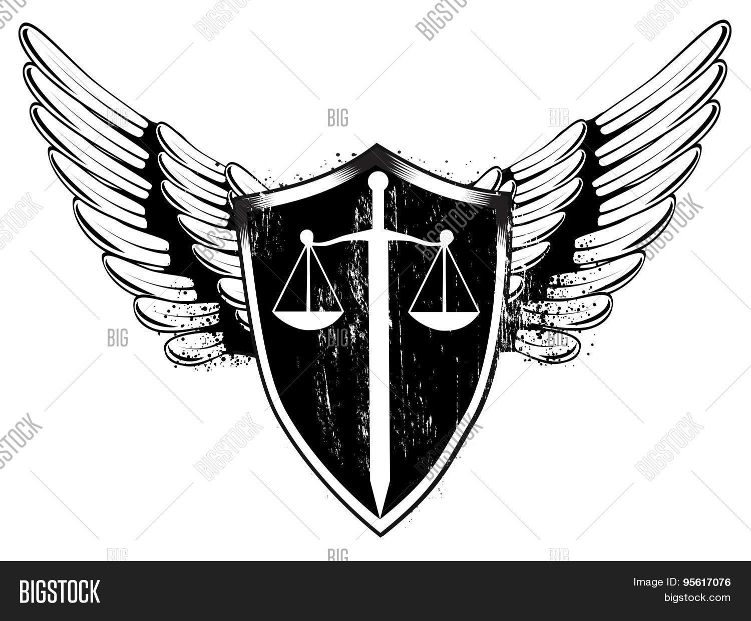 Scales Sword Balance Vector & Photo (Free Trial) Bigstock