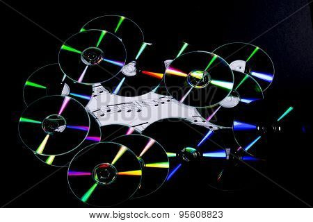 cd and musical notes