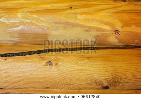 A Log Cabin Wall As A Background
