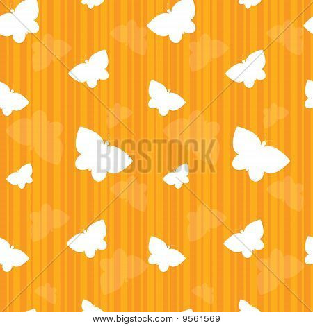 Motýli na oranžové pruhy bezešvé Tile.butterflies na oranžové pruhy bezešvé dlaždice