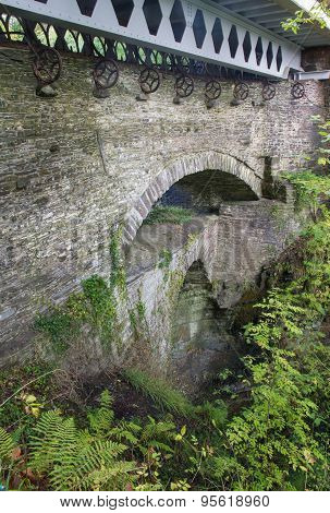 Devil's Bridge From Near Top, Old Set Of Three Bridges.