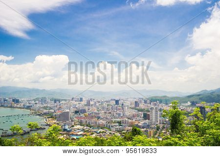 Overview of Sanya city, Hainan Province, China