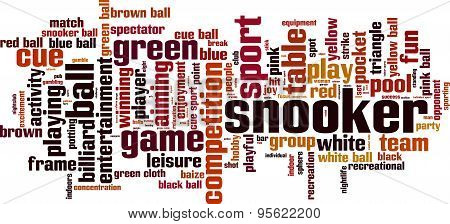 Snooker Word Cloud