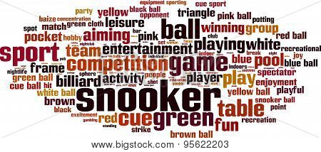 Snooker Word Cloud
