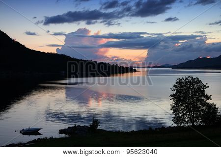 Fiord Sunset In Norway